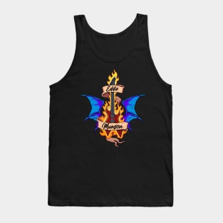 Eddie Munson`s Fiery Guitar Tank Top